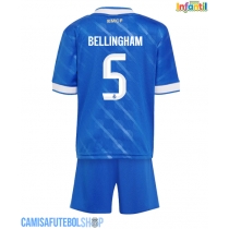 Camisa de time de futebol Real Madrid Jude Bellingham #5 Replicas 3º Equipamento Infantil 2025-26 Manga Curta (+ Calças curtas)